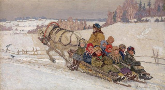 Зима в картинах русских художников