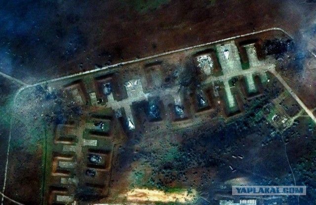 Взрыв на аэродроме Новофедоровка, в Крыму
