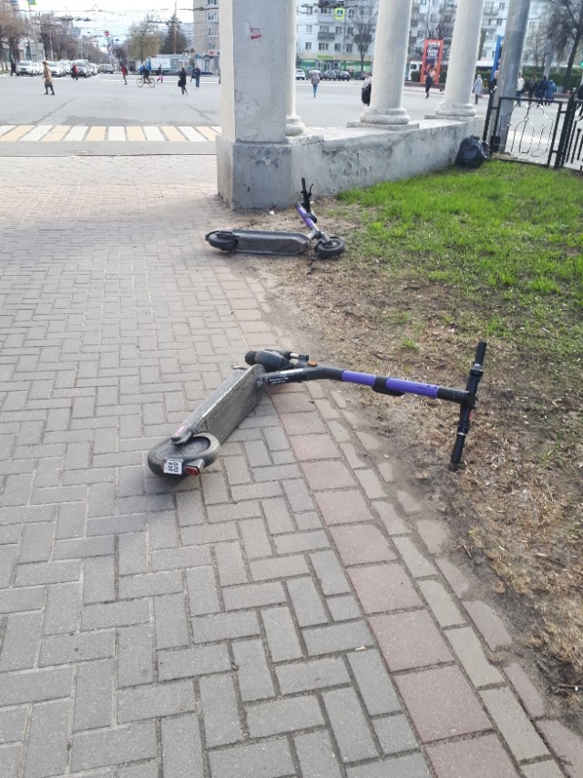 Сервисы кикшеринга приостановили работу в Перми из-за требований властей к парковке