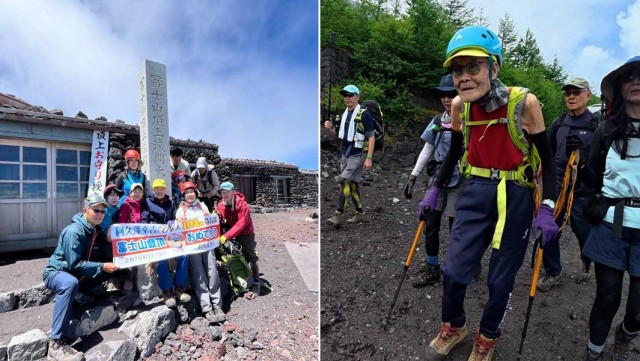 102-летний японец Кокити Акузава стал самым пожилым человеком, покорившим вершину Фудзи