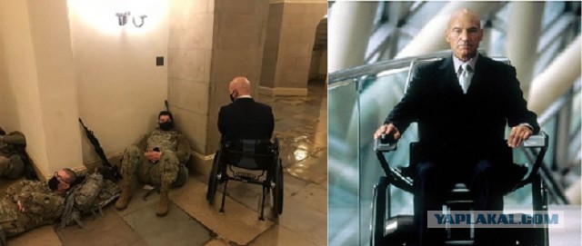 Так сейчас в здании Капитолия, где рассматривают резолюцию об импичменте Трампа