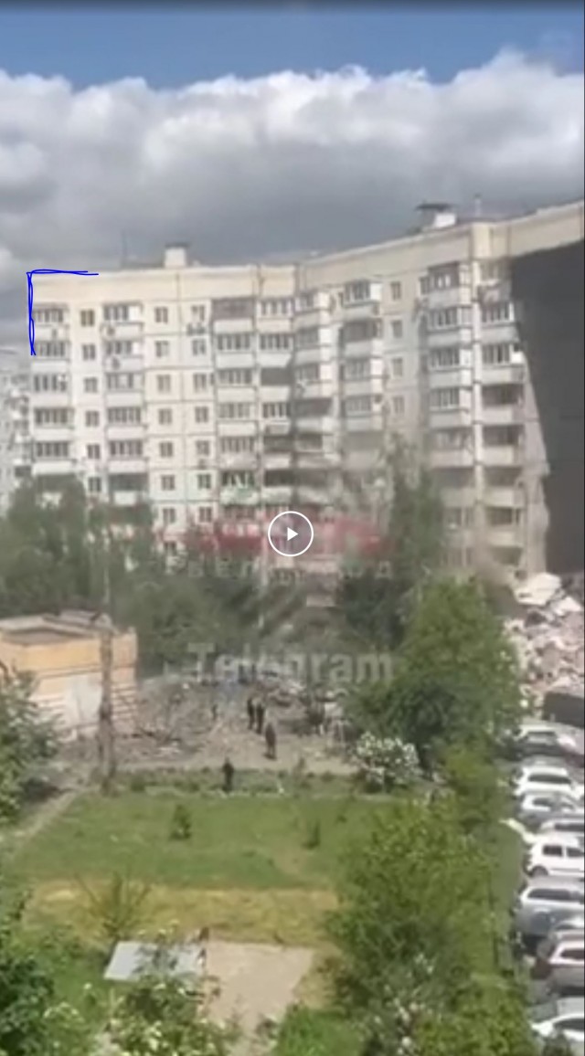 В Белгороде разрушен дом на улице Щорса