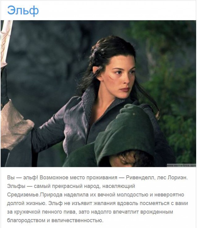 Тест: Проверьте, кем бы вы были, если бы жили в мире Средиземья