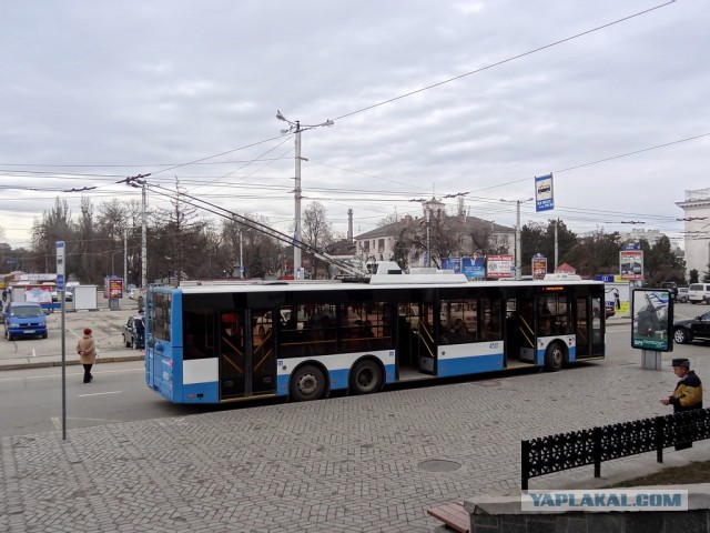 Крымские троллейбусы на самом длинном