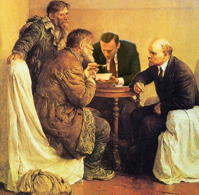 Фотошоп: А. Навальный и доширак