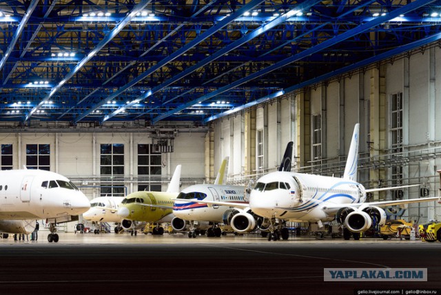 Производство самолетов Sukhoi Superjet 100