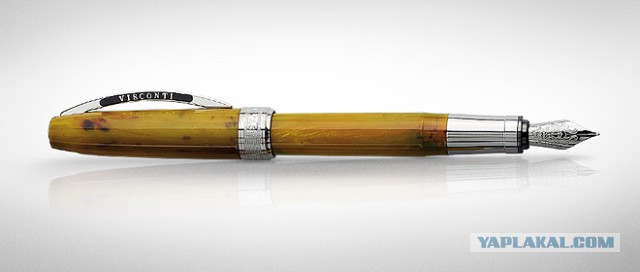 Ручка из ископаемых материалов