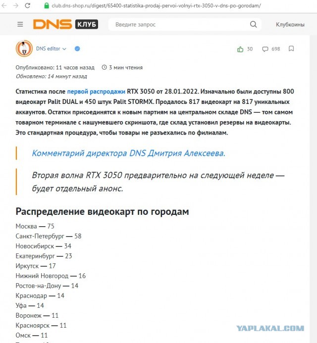 Геймеры объявили войну магазину DNS и перекупам