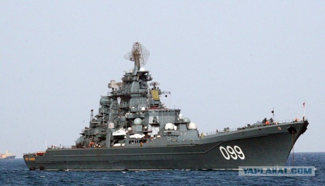 Флот РФ во время учений у берегов Сирии