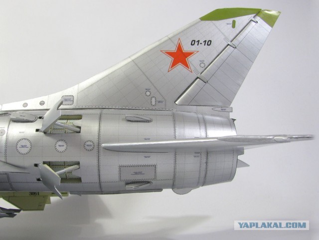 Су - 11. Модель самолета из бумаги
