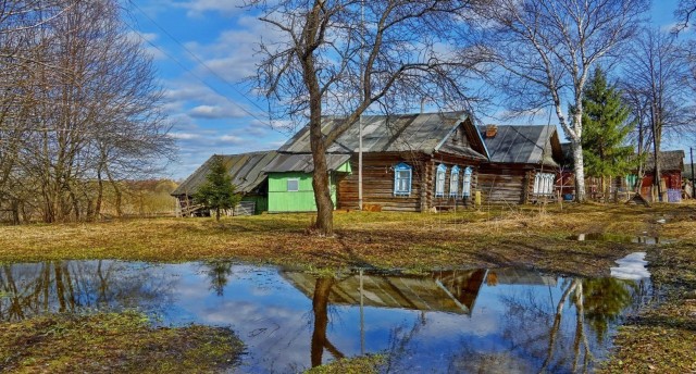 Начало весны в деревне