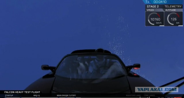 Запуск Falcon Heavy к Марсу от SpaceX