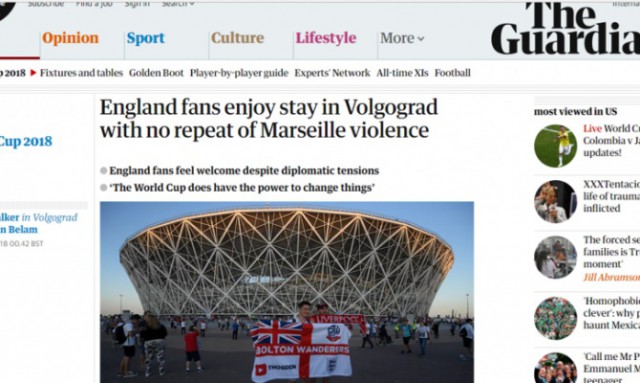 «Мы такого не ожидали». Британские СМИ сменили риторику и удивляются теплому приему на ЧМ-2018