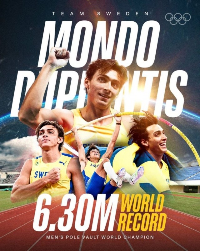 Арману "Мондо" Дюплантису всего 25 лет, а он уже величайший легкоатлет всех времён.