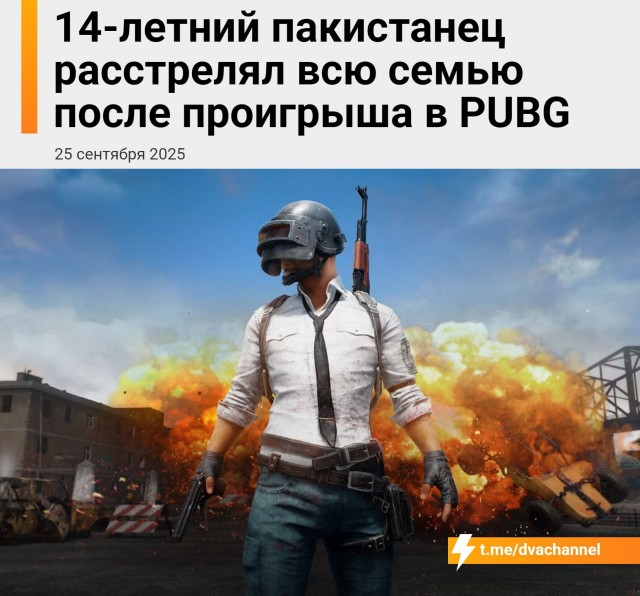 Пакистанский зумер убил всю семью из-за проигрыша в PUBG