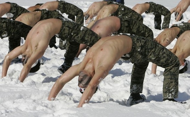 Зимние корейские вояки