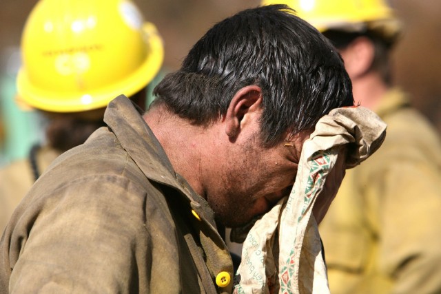 Пожары в Южной Калифорнии (41 фотография)