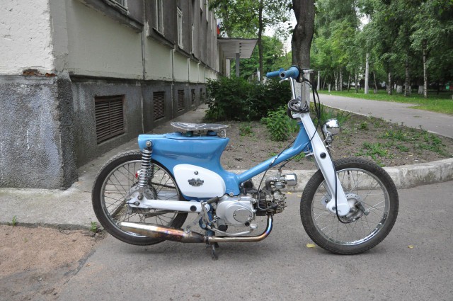 Кастом-мопед Honda Super Cub своими руками