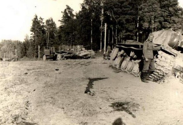 Последний бой двух КВ-1 второго июля 1941 в Латвии