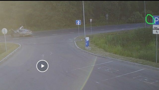Опубликовано видео аварии, унесшей жизнь мотоциклиста в Подмосковье