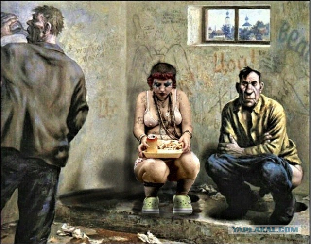 Фотожаба: шахматистка - ланч в метро