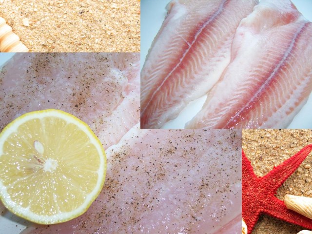 Рулетики из морского языка с овощами
