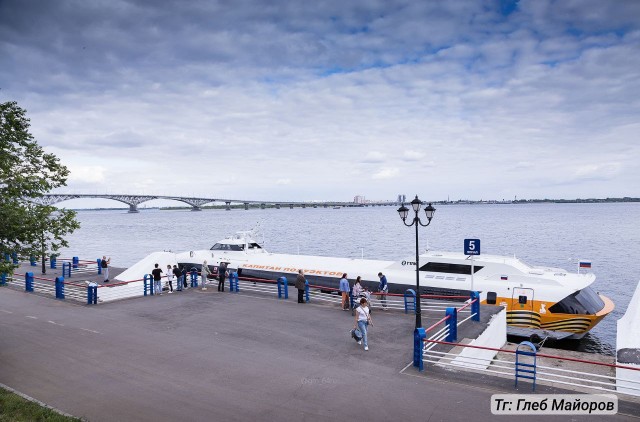 Саратов вчера посетил красивый гость: «Метеор-120Р» впервые прибыл в Саратов
