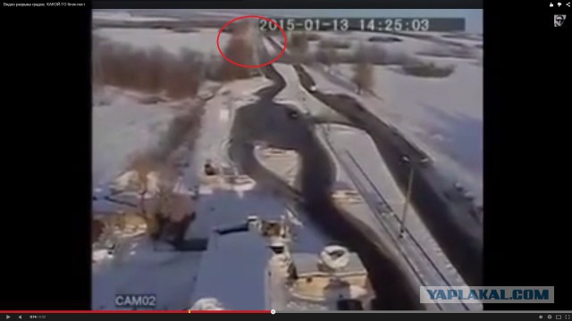 Видео разрыва градов.