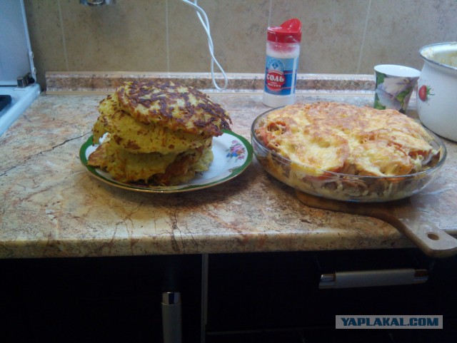 Драники с мясом.