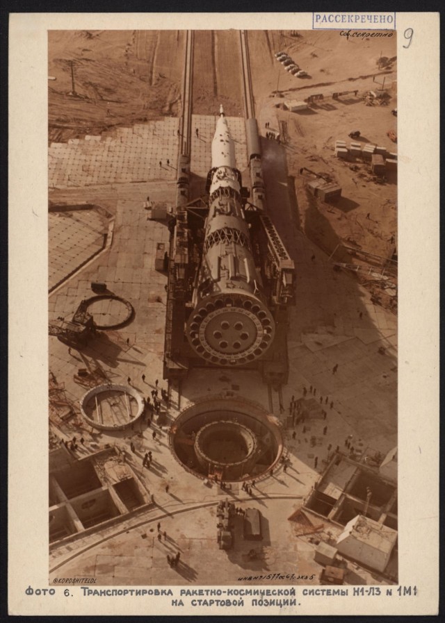 Рассекреченные оригиналы фотографий советской ракетной системы Н1-Л3 с описанием.