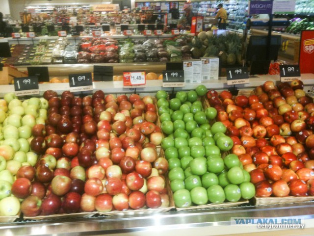 Сколько в США стоят продукты, одежда и др товары