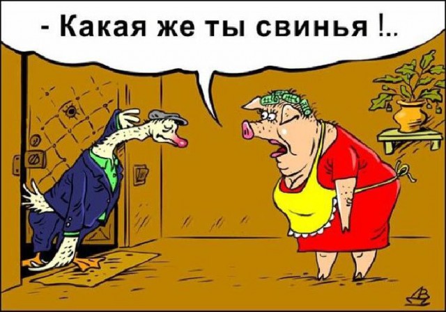 Пьяница гусак - горе в семье