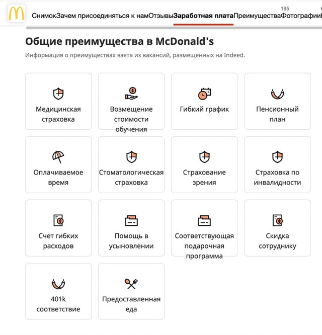 Зарплаты сотрудников «Макдоналдс» в США превысили доходы 97% россиян