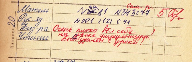 Дневник школьника СССР
