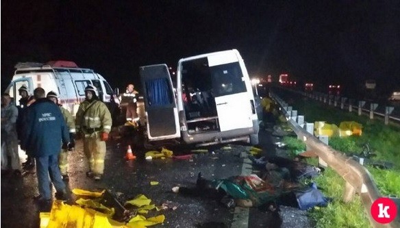 Микроавтобус попал в ДТП в Калининградской области, 7 человек погибло