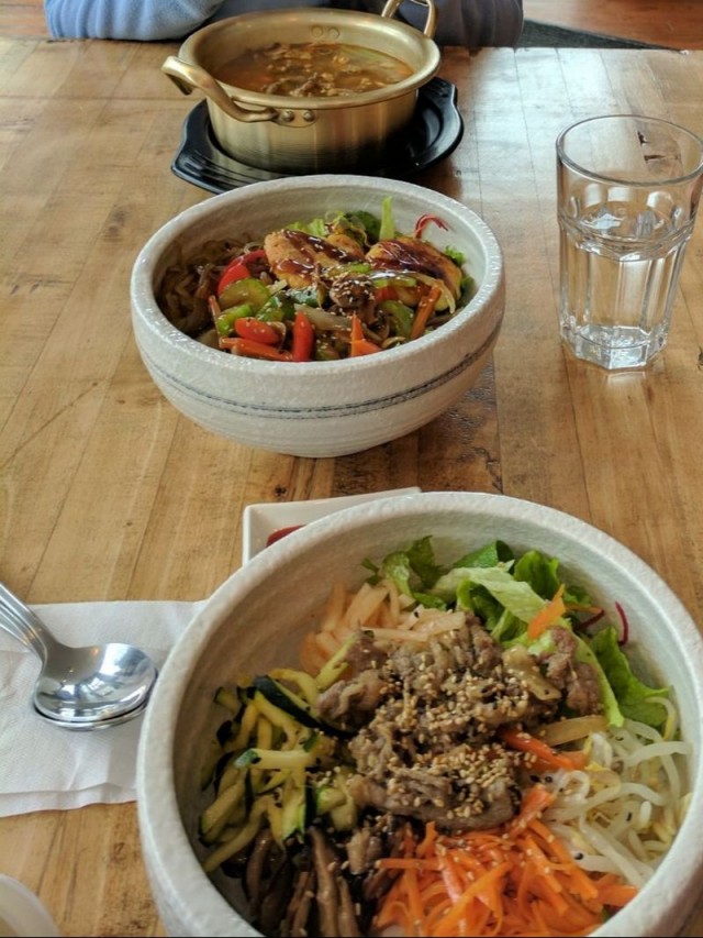 Картофельный салат по-корейски.
