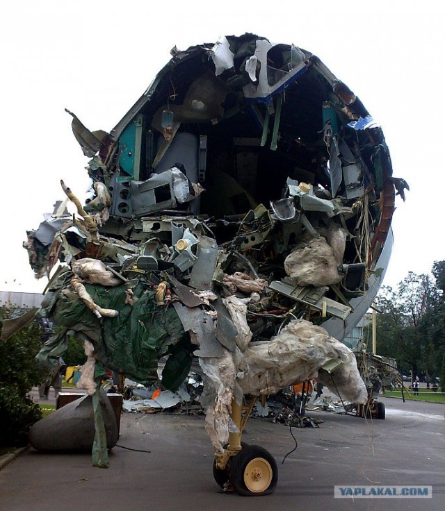 На ВДНХ снесли самолеты ТУ-154 и ЯК-42