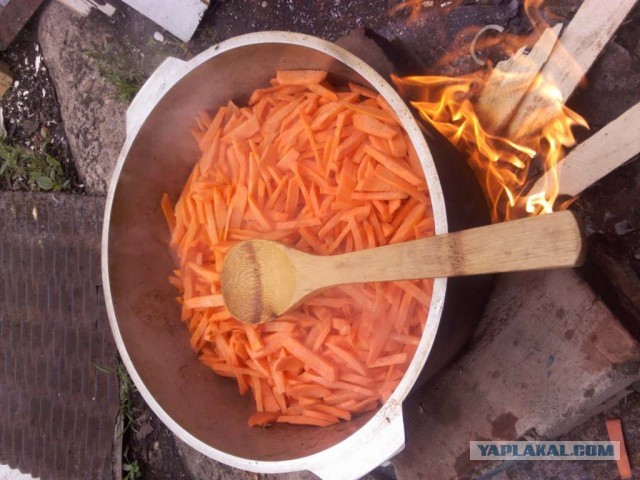 Как я готовлю вкусный плов в казане.