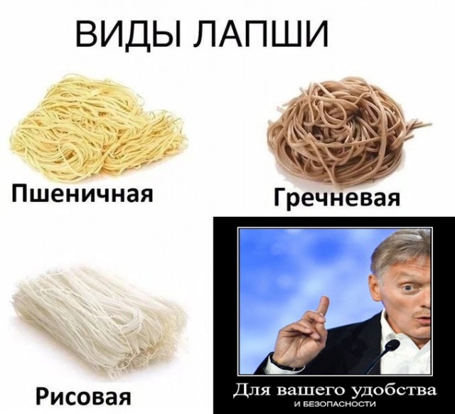 Виды лапши