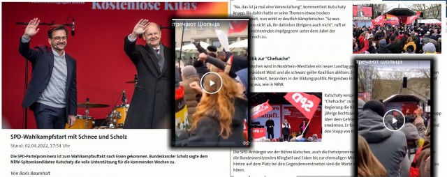 А так немцы встречают Олафа Шольца