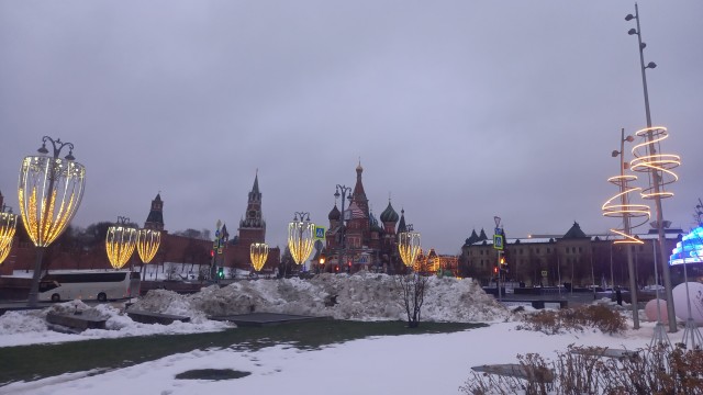 Москва зимняя и новогодняя. Часть первая.