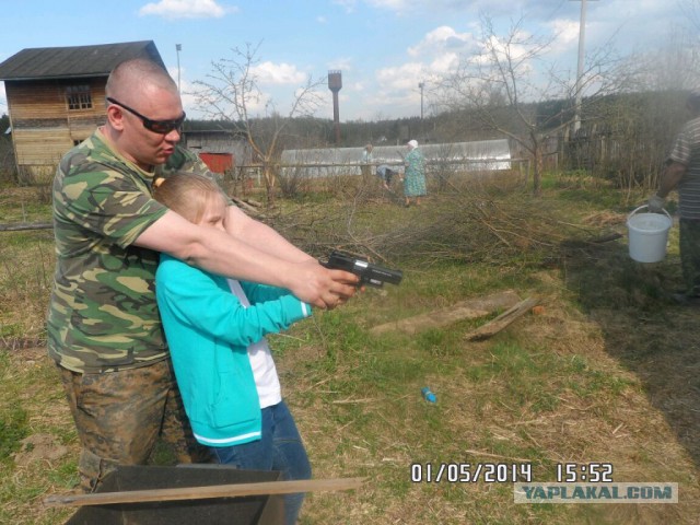 Когда батя берется за воспитание ребенка!