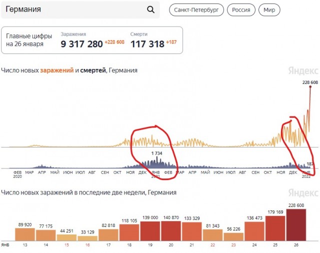 Германия. Вакцинация не помогла.