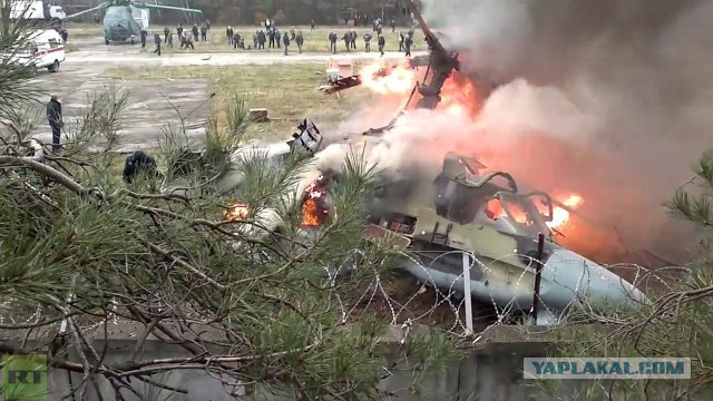 Упал вертолет в Жулебино