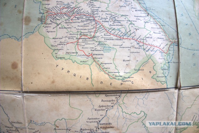 Карта Россiйской Имперiи 1907г