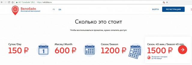 Московский велопрокат. Записки невелопедиста