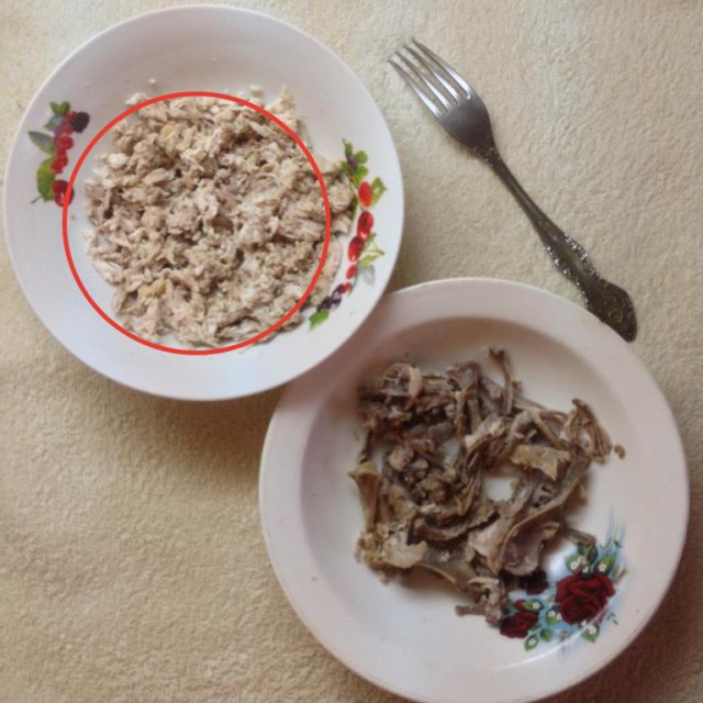 История одной курицы или как растянуть курёнка на неделю.