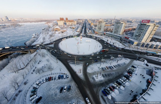 Виртуальное путешествие в Красноярск: Вид с высоты