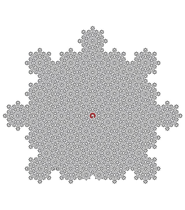 Ученые Бристольского университета в Великобритании, разработали один из самых сложных фрактальных лабиринтов в истории