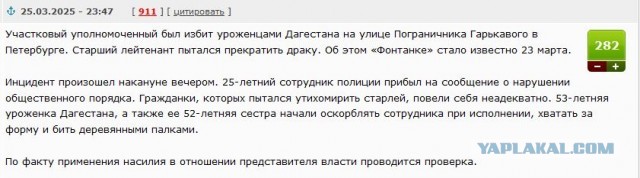 В Петербурге уроженки Дагестана избили палками старшего лейтенанта полиции.